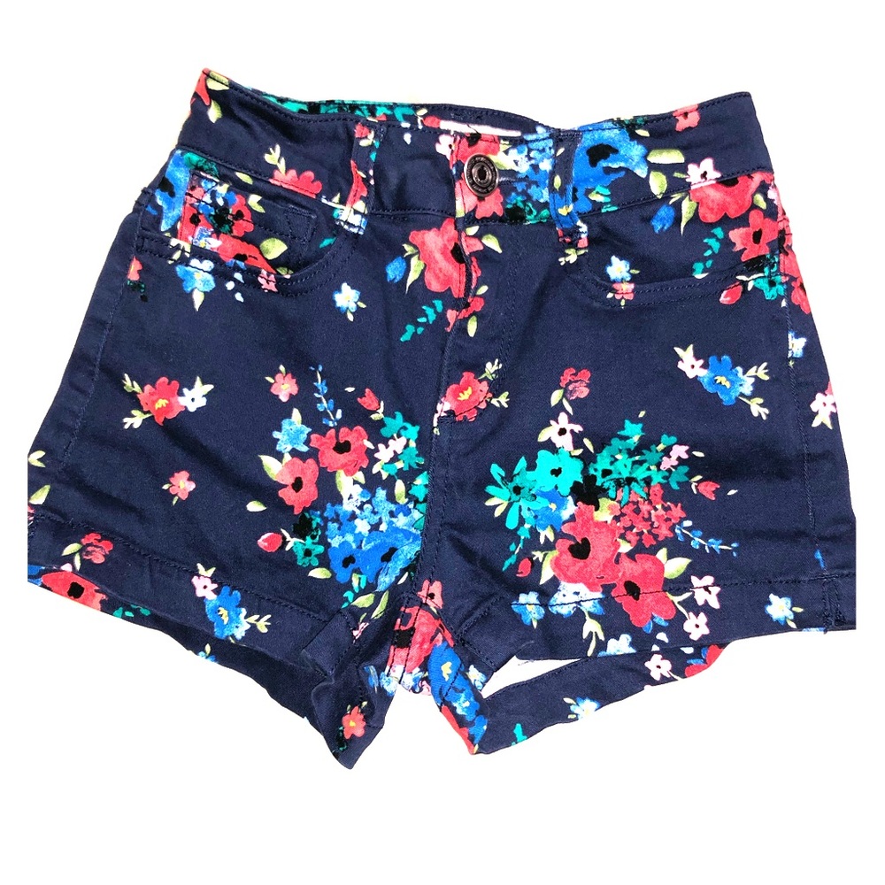 SO Floral High Rise Cotton Shorts Size 0